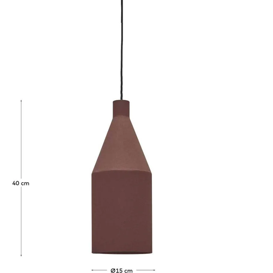 Hot Wohnen Pendelleuchte aus Metall in Terracotta - Yushu