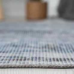 Wohnen Pflegeleichter Teppich in Creme & Blau - Marx
