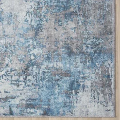 Wohnen Pflegeleichter Teppich in Creme & Blau - Marx