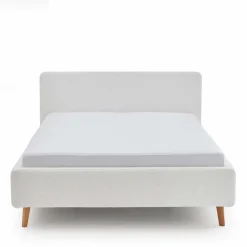 Wohnen Plüsch Polsterbett in Creme - Ilena