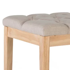 Best Wohnen Polsterbank in Beige mit Holzgestell - Briana