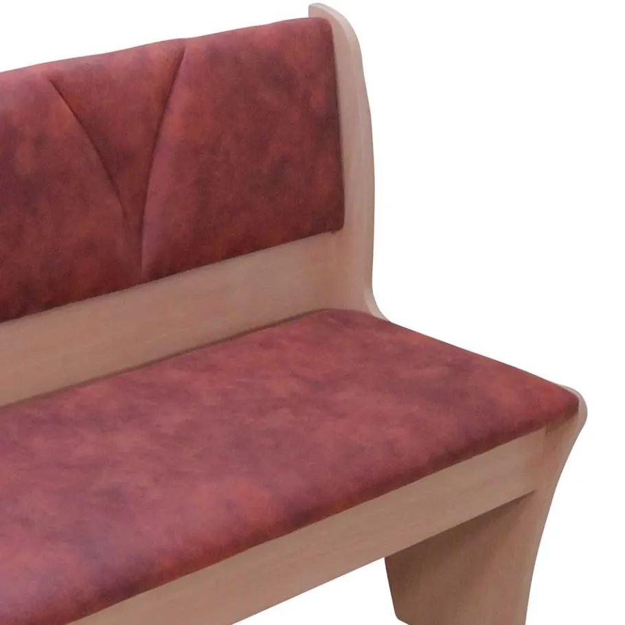Discount Wohnen Polsterbank mit Truhe 120cm Loisan in Cognac Vintage