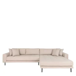 Sale Wohnen Polsterecke in Beige Stoff - Pogarana