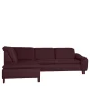 Clearance Wohnen Polsterecke in Bordeaux Rot - Moranna