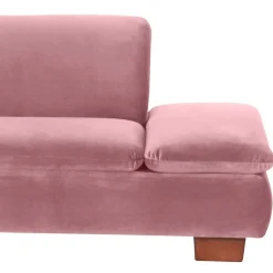Clearance Wohnen Polsterecke in Rosa mit Nussbaum Braun - Jaglyn