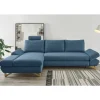 Online Wohnen Polsterecke Schlafsofa in Blau - Baonga