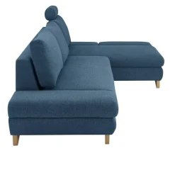 Online Wohnen Polsterecke Schlafsofa in Blau - Baonga