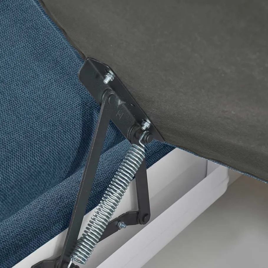 Online Wohnen Polsterecke Schlafsofa in Blau - Baonga