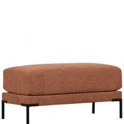 Clearance Wohnen Polsterhocker aus Chenille in Rostbraun - Brixx