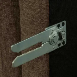 Discount Wohnen Polsterhocker in Braun und Schwarz - Ravonia