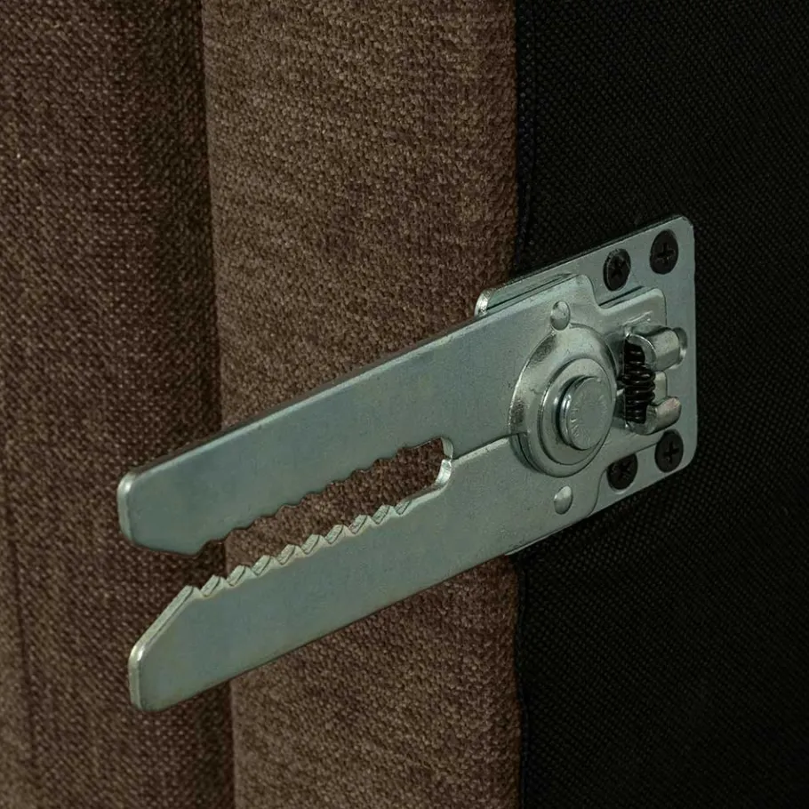 Discount Wohnen Polsterhocker in Braun und Schwarz - Ravonia