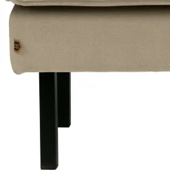 Outlet Wohnen Polsterhocker in Khaki Samt - Afeiro