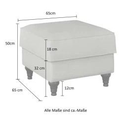 Sale Wohnen Polstersessel & Hocker in Beige - Merandes (zweiteilig)