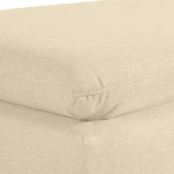 Hot Wohnen Polstersessel in Beige und Nussbaum Braun - Nando