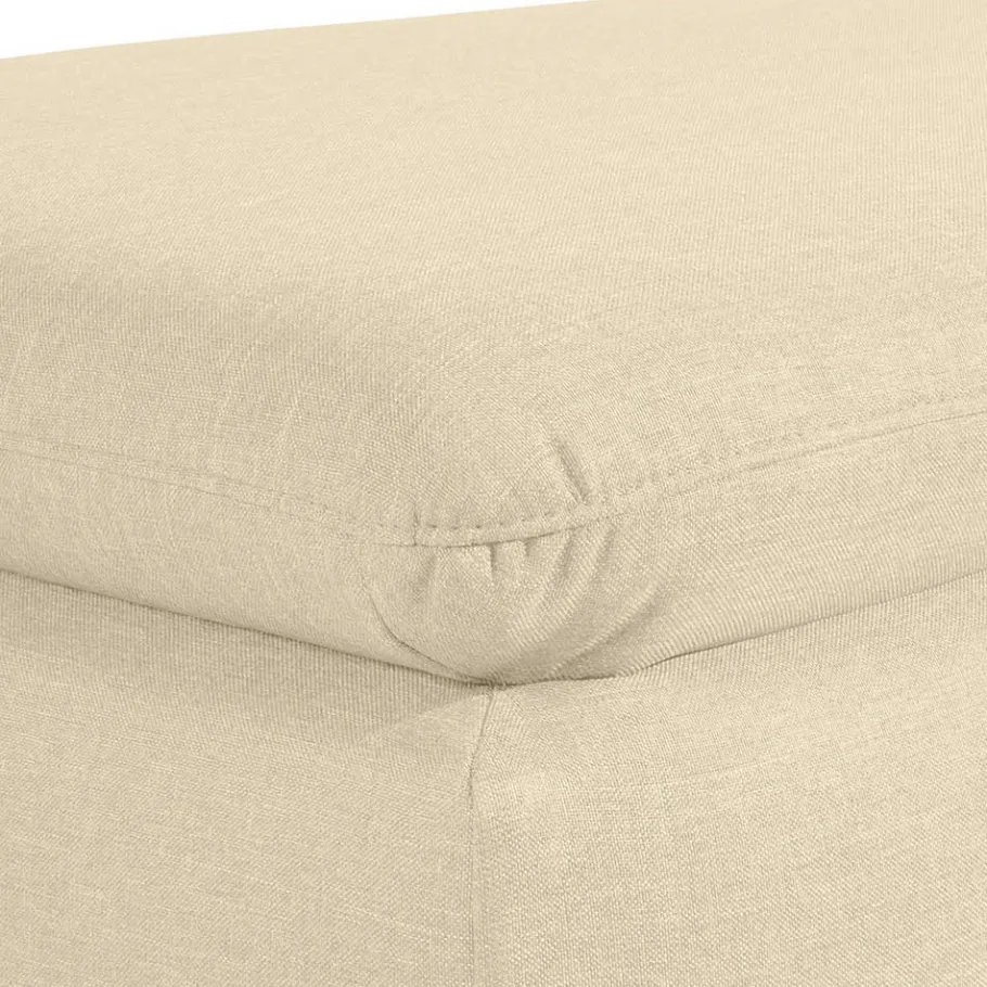 Hot Wohnen Polstersessel in Beige und Nussbaum Braun - Nando