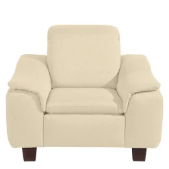 Hot Wohnen Polstersessel in Beige und Nussbaum Braun - Nando