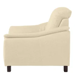 Hot Wohnen Polstersessel in Beige und Nussbaum Braun - Nando