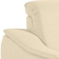 Hot Wohnen Polstersessel in Beige und Nussbaum Braun - Nando