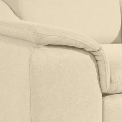 Hot Wohnen Polstersessel in Beige und Nussbaum Braun - Nando
