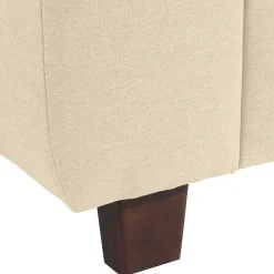 Hot Wohnen Polstersessel in Beige und Nussbaum Braun - Nando