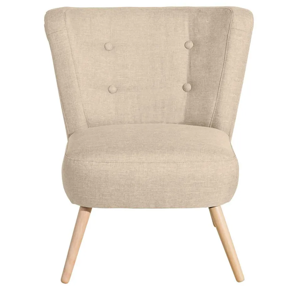 Wohnen Polstersessel in Beige Webstoff - Hooka