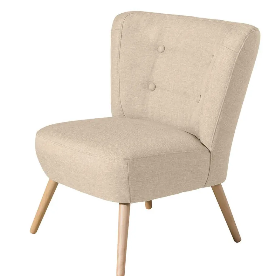 Wohnen Polstersessel in Beige Webstoff - Hooka