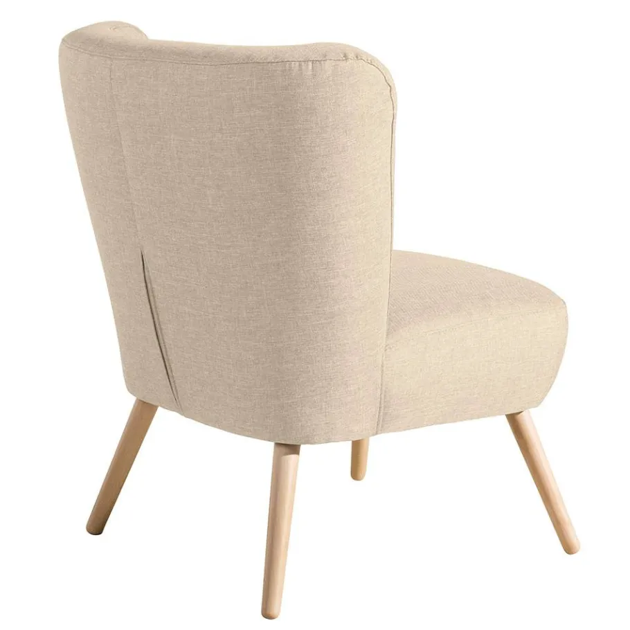 Wohnen Polstersessel in Beige Webstoff - Hooka