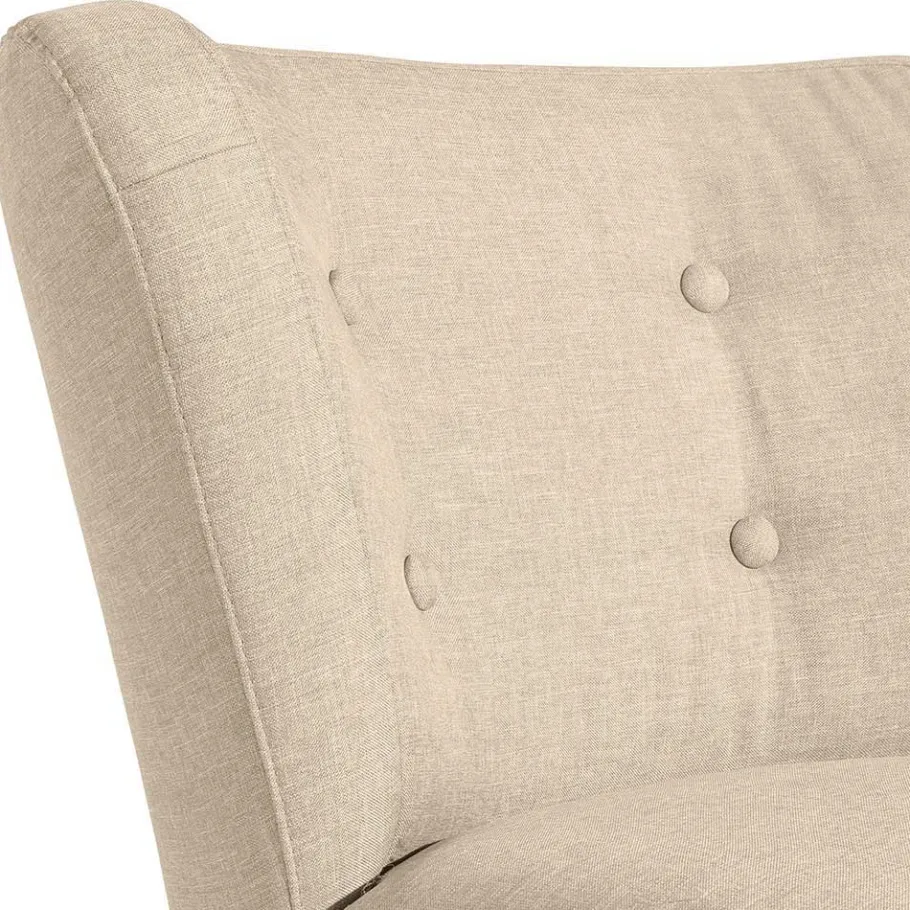 Wohnen Polstersessel in Beige Webstoff - Hooka