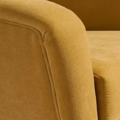 Discount Wohnen Polstersessel in Maisgelb Velours - Joina