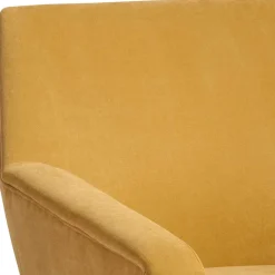 Discount Wohnen Polstersessel in Maisgelb Velours - Joina