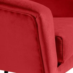 Discount Wohnen Polstersessel in Rot und Schwarz - Zehadra