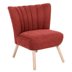 Online Wohnen Polstersessel in Terracotta Velours - Iceline