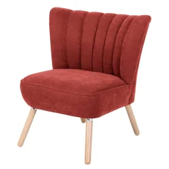 Online Wohnen Polstersessel in Terracotta Velours - Iceline