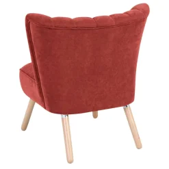 Online Wohnen Polstersessel in Terracotta Velours - Iceline