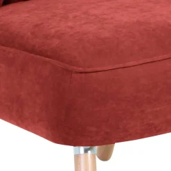 Online Wohnen Polstersessel in Terracotta Velours - Iceline