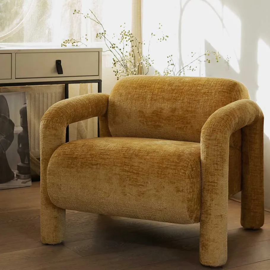 Hot Wohnen Polstersessel in tollem Design aus Samt - Asta