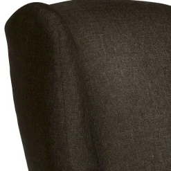 Hot Wohnen Polstersessel mit Ohren in Braun und Buche - Revelinda
