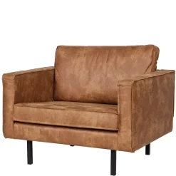 New Wohnen Polstersessel Trokey in Cognac Braun