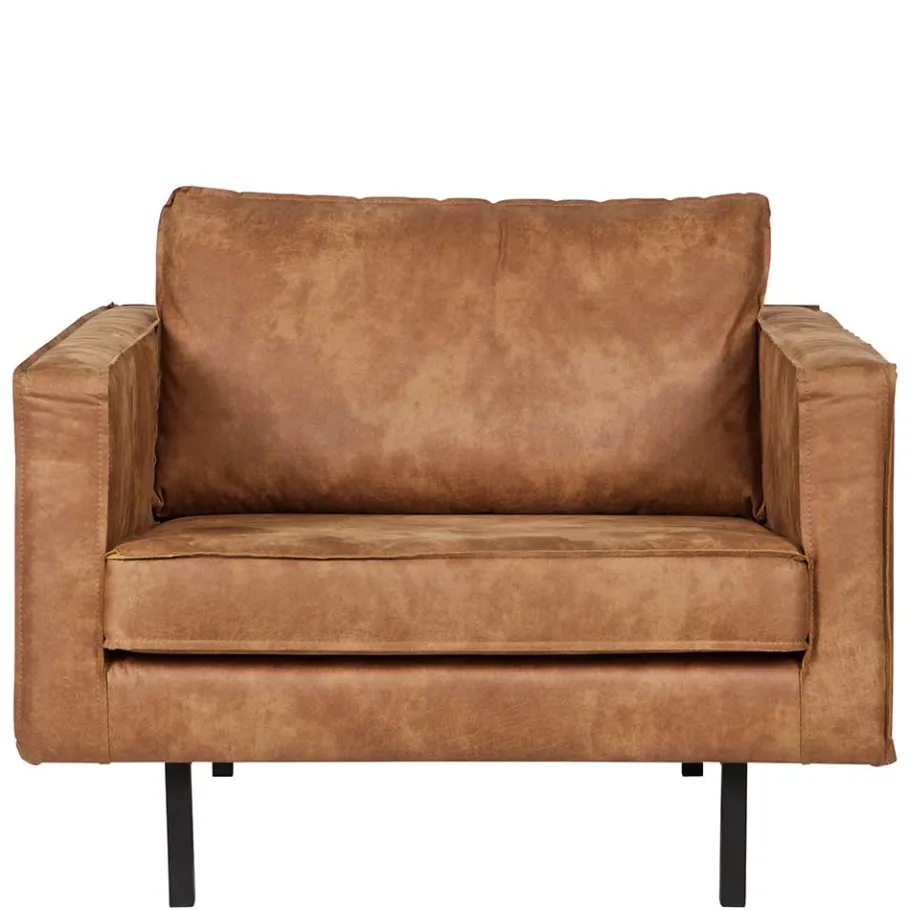 New Wohnen Polstersessel Trokey in Cognac Braun