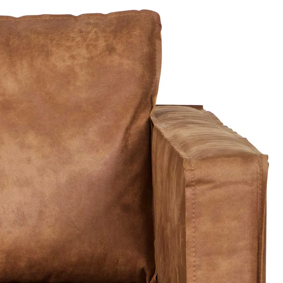 New Wohnen Polstersessel Trokey in Cognac Braun