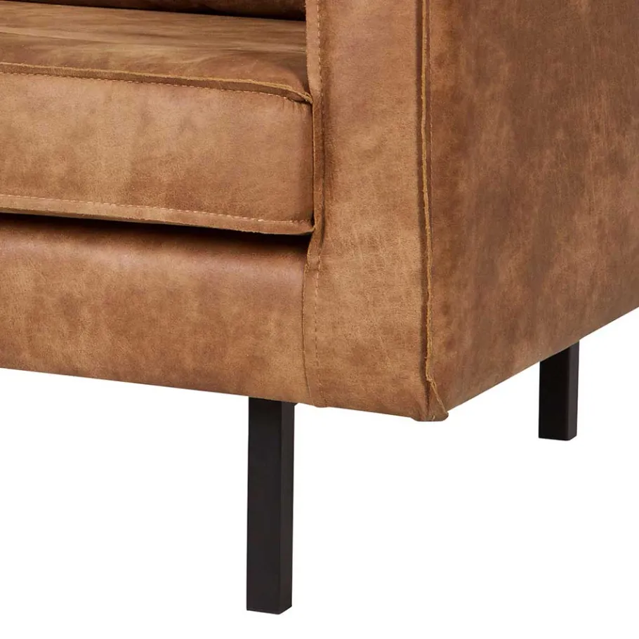 New Wohnen Polstersessel Trokey in Cognac Braun