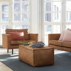 New Wohnen Polstersessel Trokey in Cognac Braun