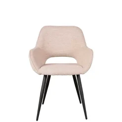 Sale Wohnen Polsterstühle aus Boucle in Beigegrau - Landhuis (2er Set)