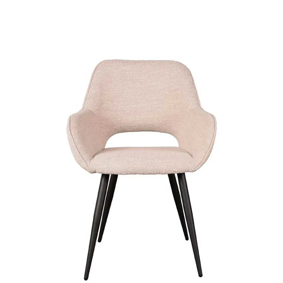 Sale Wohnen Polsterstühle aus Boucle in Beigegrau - Landhuis (2er Set)