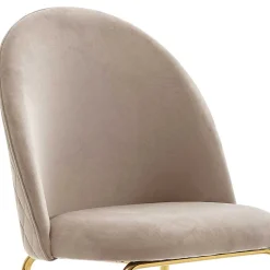 Hot Wohnen Polsterstühle in Beige & Gold - Labelsio (2er Set)