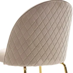 Hot Wohnen Polsterstühle in Beige & Gold - Labelsio (2er Set)