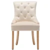 Sale Wohnen Polsterstühle in Creme & Natur - Karama (2er Set)