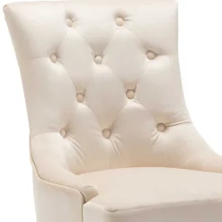 Sale Wohnen Polsterstühle in Creme & Natur - Karama (2er Set)