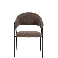 New Wohnen Polsterstühle in Hellbraun Boucle - Jaggon (2er Set)