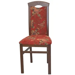 Clearance Wohnen Polsterstühle in Rot mit Blumen - Sylverta (2er Set)